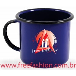 15005 CANECA ESMALTADA 670 ML AZUL ESCURO