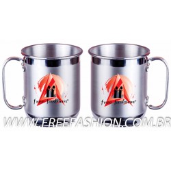 CANECA 500 ML ALUMÍNIO NATURAL