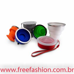 14340 Copo Retrátil Silicone 200ml