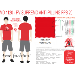 5181-E CAMISETA TRADICIONAL ANTI PILLING VERMELHO