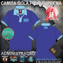 0005 CAMISA GOLA POLO PIQUET SUPREMO UNIVERSITÁRIO MASCULINA E BABY LOOK