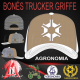 0008 BONÉ GRIFFE TRUCKER UNIVERSITÁRIO