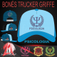 0008 BONÉ GRIFFE TRUCKER UNIVERSITÁRIO