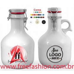 1667GB GROWLER VOGUEL 1 LITRO CERÂMICA BRANCO