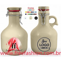 1667GA GROWLER VOGUEL 1 LITRO CERÂMICA AREIA