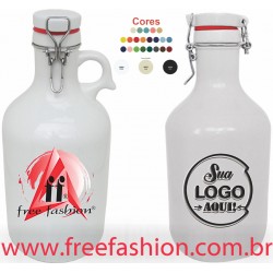 1667GB GROWLER VOGUEL 2 LITROS CERÂMICA BRANCO