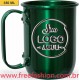 005 CANECA DE ALUMNIO 350 ML VERDE ESCURO COLORIDA