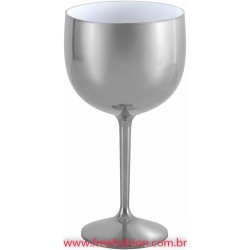 FF009 TAÇA FUNMETALIZADA 550ML PRATA