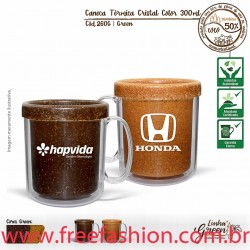 260G Caneca Térmica Cristal Color 300ml Green