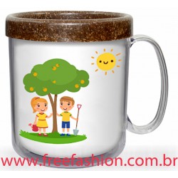 332G Caneca Térmica Infantil Green 300ml CL