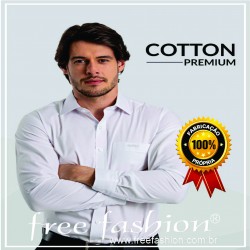 1675 COTTON PREMIUM CAMISA SOCIAL MASCULINA & FEMININA