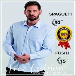 1161 SPAGUETI CAMISA SOCIAL MASCULINA & FEMININA