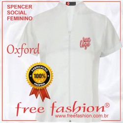0007-O SPENCER/COLETE FEMININO OXFORD MANGA CURTA