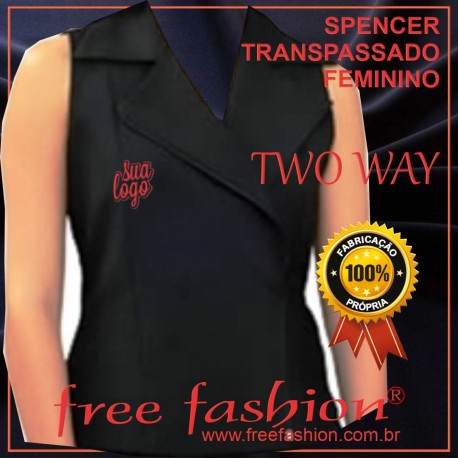 0016-TW SPENCER/COLETE FEMININO TWU WAY TRANSPASSADO COM ZIPER