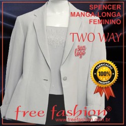 0018-TW SPENCER/COLETE FEMININO TWU WAY MANGA LONGA