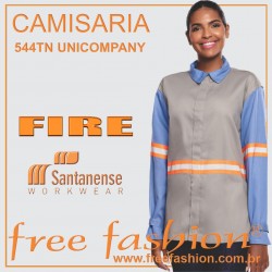 544TN UNICOMPANY CAMISA PROFISSIONAL FIRE ANTI CHAMAS