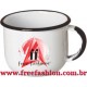 12003 CANECA ESMALTADA 70 ML BRANCA