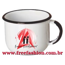 12003 CANECA ESMALTADA 70 ML BRANCA