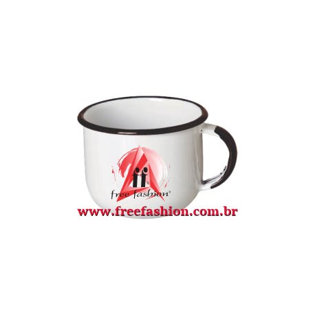 12003 CANECA ESMALTADA 70 ML BRANCA