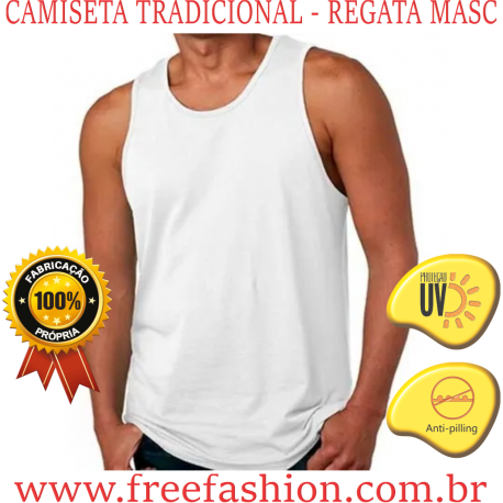 0005 CAMISETA REGATA MASCULINA GOLA ALTA