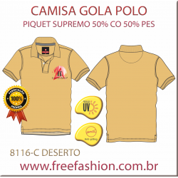 9197-C CAMISA GOLA POLO PIQUET SUPREMO