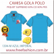 1394-M CAMISA GOLA POLO PIQUET SUPREMO COR AZUL IMPERIAL