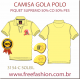 3154-M CAMISA GOLA POLO PIQUET SUPREMO COR SOLEIL