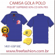 1401-ESP CAMISA GOLA POLO PIQUET SUPREMO COR AZUL BIC