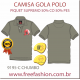 9195-E CAMISA GOLA POLO PIQUET SUPREMO COR CHUMBO