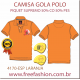 4170-E CAMISA GOLA POLO PIQUET SUPREMO COR LARANJA