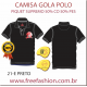 21-ESP CAMISA GOLA POLO PIQUET SUPREMO COR PRETA