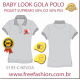 9193-C CAMISA GOLA POLO BABY LOOK COR NÉVOA