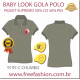 9195-C BL CAMISA GOLA POLO BABY LOOK COR CHUMBO ANTI PILLING UV PROTECTION