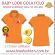 4170-ESP BL CAMISA GOLA POLO BABY LOOK COR LARANJA ANTI PILLING UV PROTECTION