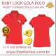 5171-ESP BL CAMISA GOLA POLO BABY LOOK COR VERMELHO ANTI PILLING UV PROTECTION