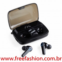 06389 Fone de Ouvido Bluetooth com Case Carregador