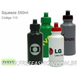 113 SQUEEZE PLÁSTICO VIRGEM ATÓXICO 550 ML