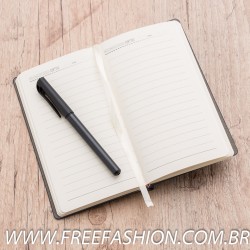 13509 Caderneta tipo Moleskine com Caneta