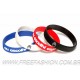 FF- 04MS    Pulseira de Silicone, Pulseiras Pulseira com gravação em baixo relevo com cor