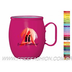 91000 CANECA PINK BUJUDA ALUMÍNIO COLORIDA 1,1 LITRO