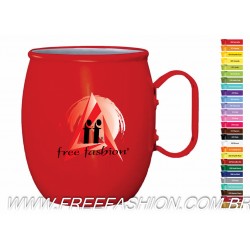 91000 CANECA VERMELHO BUJUDA 1,1 Litro  ALUMÍNIO COLORIDA