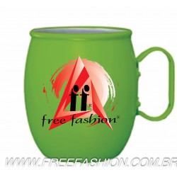 91000 CANECA VERDE AP BUJUDA ALUMÍNIO COLORIDA 1,1 LITRO