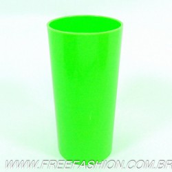 0320 Long Drink Economico 320 ML Verde Fluor Solido