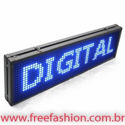 6820 Painel De LED, Letreiro Digital 68cm x 20cm Alto Brilho USB USO INTERNO