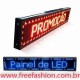 10020 Painel De LED, Letreiro Digital 100cm x 20cm Alto Brilho USO EXTERNO