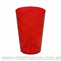 0550 COPO ESPIRAL 550 ML COR VERMELHO