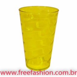 0550 COPO ESPIRAL 550 ML COR AMARELO FORTE