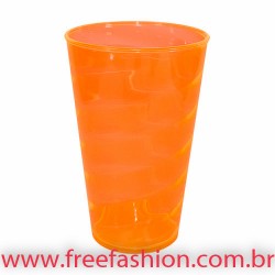 0550 COPO ESPIRAL 550 ML COR LARANJA