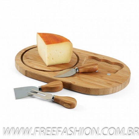 93976 Tábua de queijos. Bambu. 330 x 195 x 15 mm